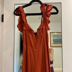 Planet Blue Ruffled Romper